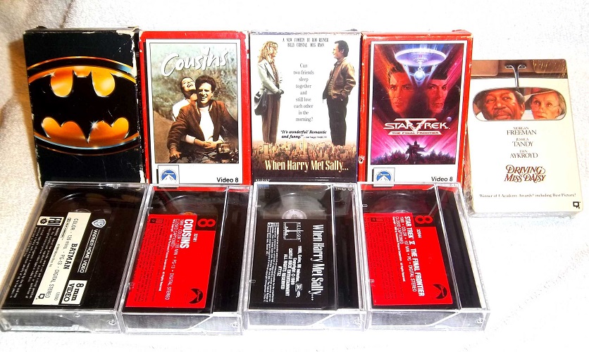 8mm tape movie collection - various titles